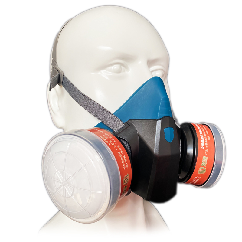 半面罩 搭配圆形罐
