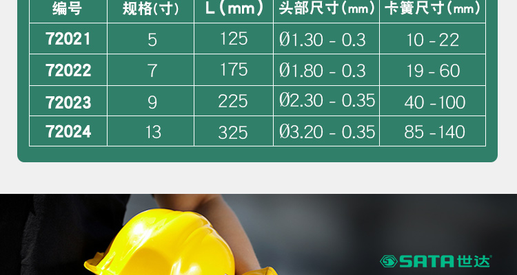 世达72011卡簧钳 外径小号