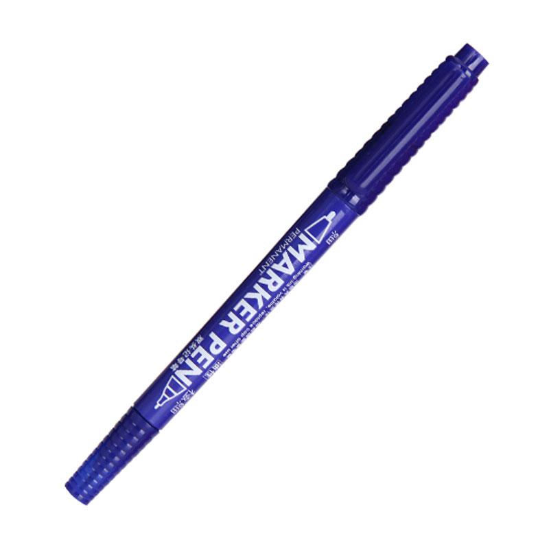 金万年 小号双头油性记号笔，蓝色 G-933，10支/盒 单位：盒（替代：ECV660）