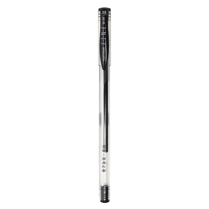 白金 0.38水笔，W-38（用白金WL-35-38针管笔芯，黑色），10支/盒 单位：盒（替代：ECU914）
