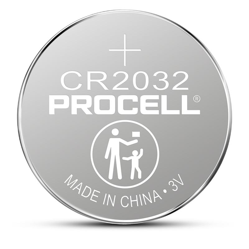 Procell致芯 纽扣锂电池，CR2032，高性能