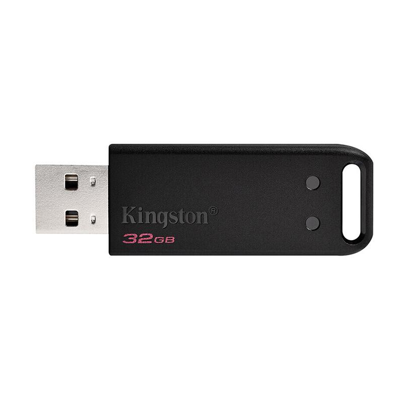 金士顿（Kingston）32GB USB2.0 U盘 DT20 黑色 极简设计