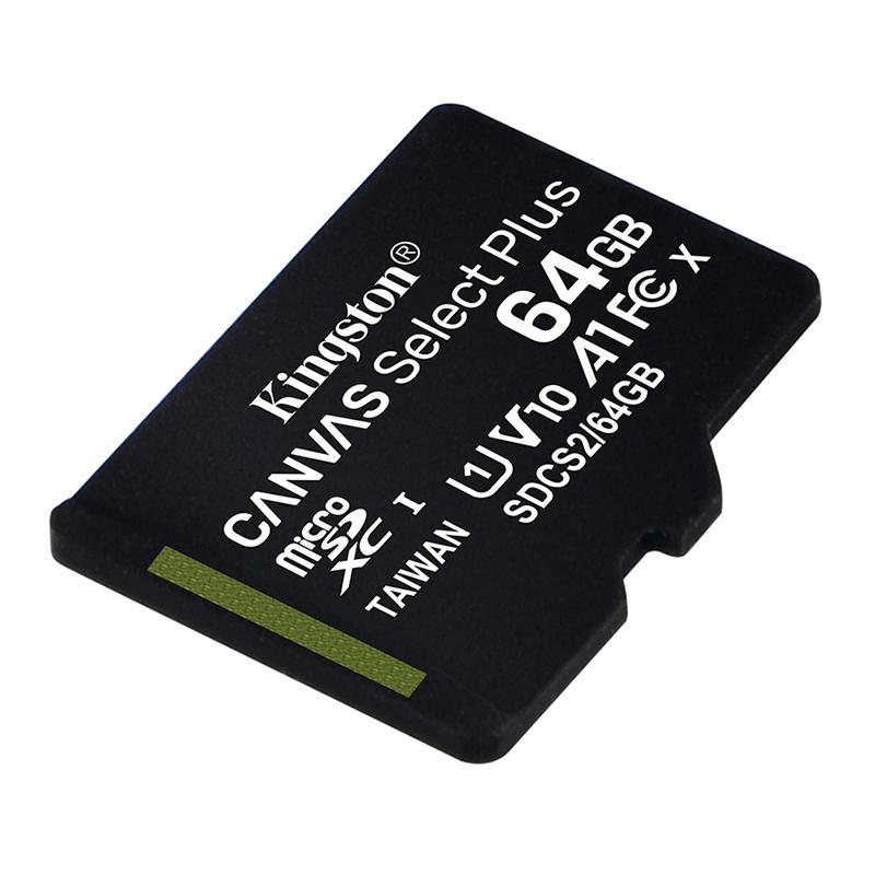 金士顿存储卡，SDCS2 64GB 读速100MB/s U1 A1 V10 TF（MicroSD）存储卡 高品质拍摄