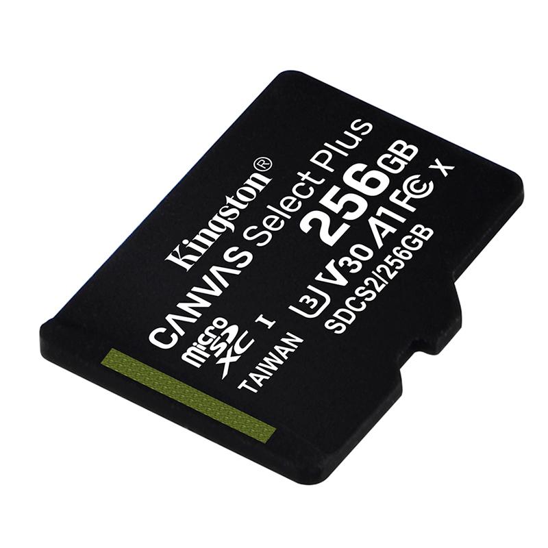 金士顿存储卡， SDCS2 256GB A1 V30 U3 TF(MicroSD）存储卡 高品质拍摄 读速100MB/s 写速85MB/s