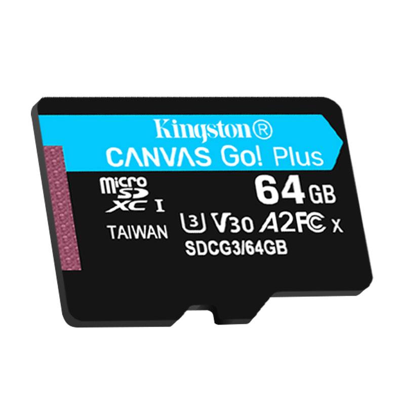 金士顿存储卡，SDG3 64GB U3 V30 A2 4K 极速版 TF(Micro SD)存储卡 读速 170MB/s 写速70MB/s