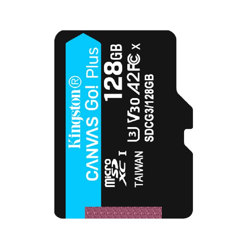 金士顿存储卡，SDCG3 128GB U3 V30 A2 4K 极速版 TF(Micro SD)存储卡 读速 170MB/s 写速90MB/s