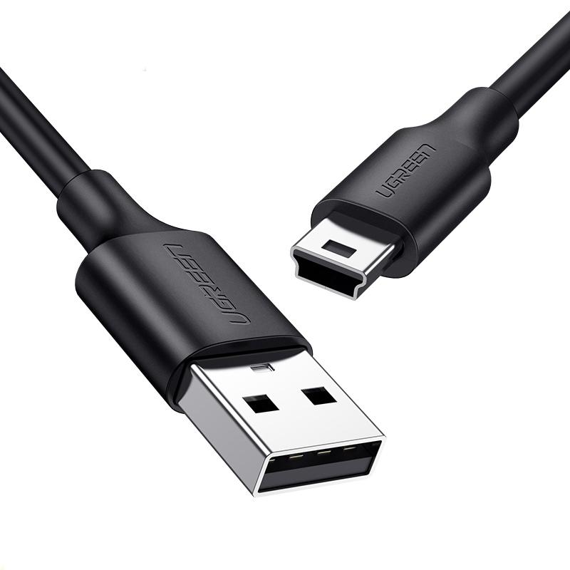 绿联数据线，USB2.0转Mini 5P数据线 US132（10354）0.5m