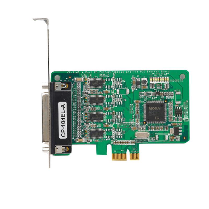 摩莎Moxa 4口RS-232PCI Express串口卡带数据线，CP-104EL-A