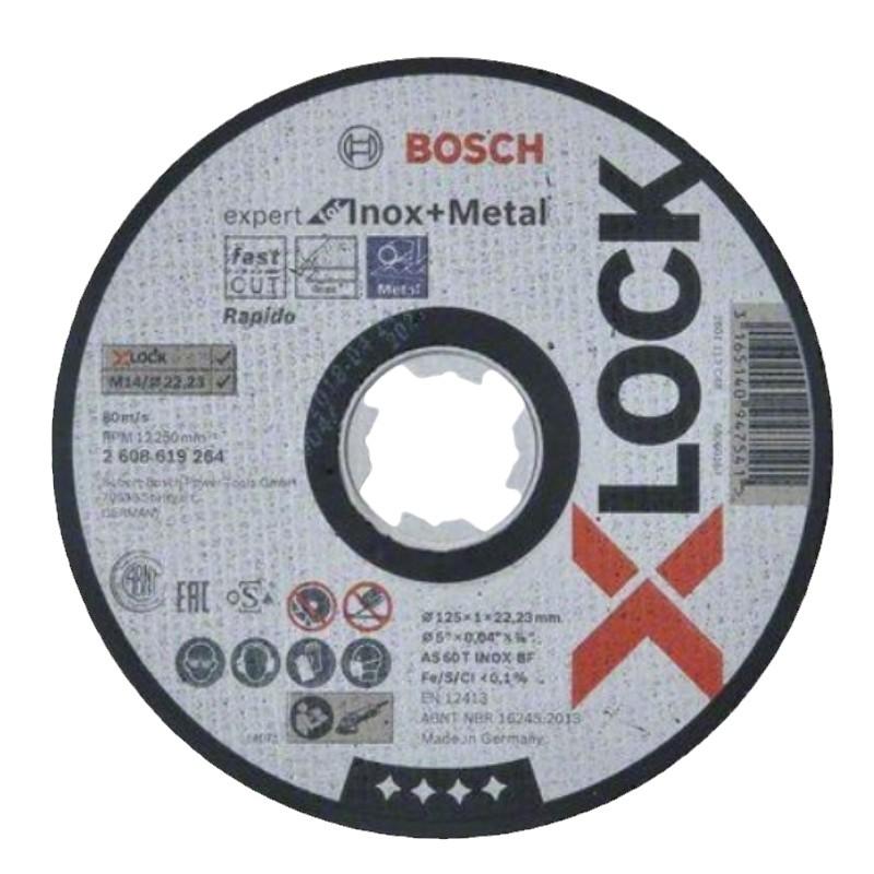 博世Bosch X-LOCK 专业型金属/不锈钢切割片125x1x22.23mm 2608619264