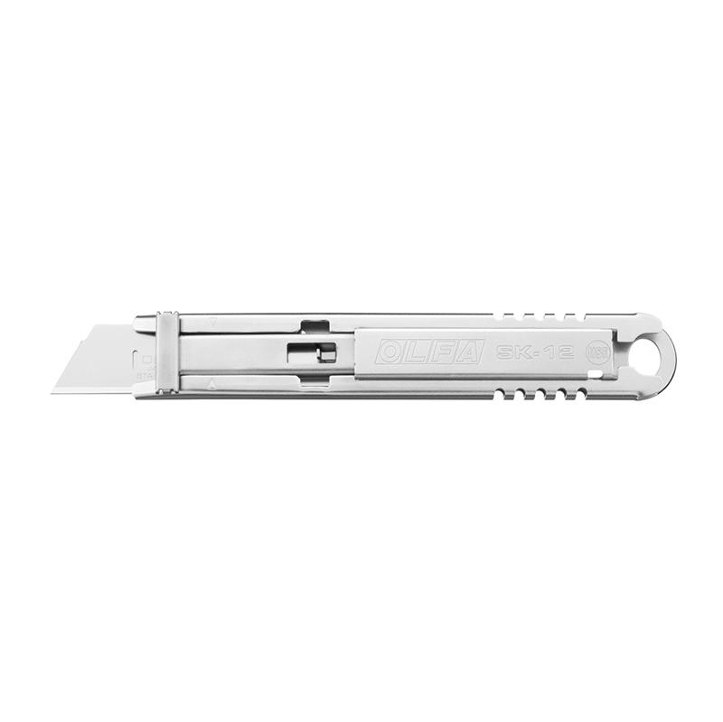 OLFA 食品行业全不锈钢安全刀，SK-12，不锈钢美工刀 不锈钢开箱刀 不锈钢水果刀