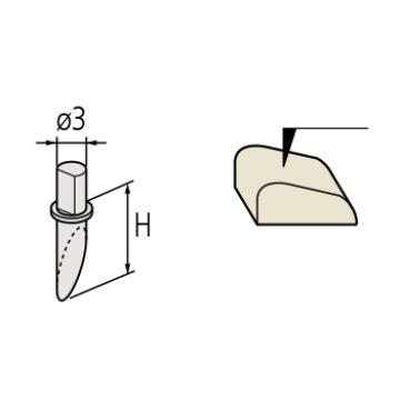 三丰 mitutoyo 单切面测针，SPH-61（354883），轮廓测量仪选件，不含第三方检测