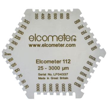 Elcometer六角湿膜梳，3236/2，范围25-2000μm