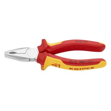 凯尼派克 Knipex 绝缘钢丝钳，160mm通用型，03 06 160