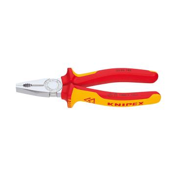 凯尼派克 Knipex 绝缘钢丝钳，180mm通用型，03 06 180