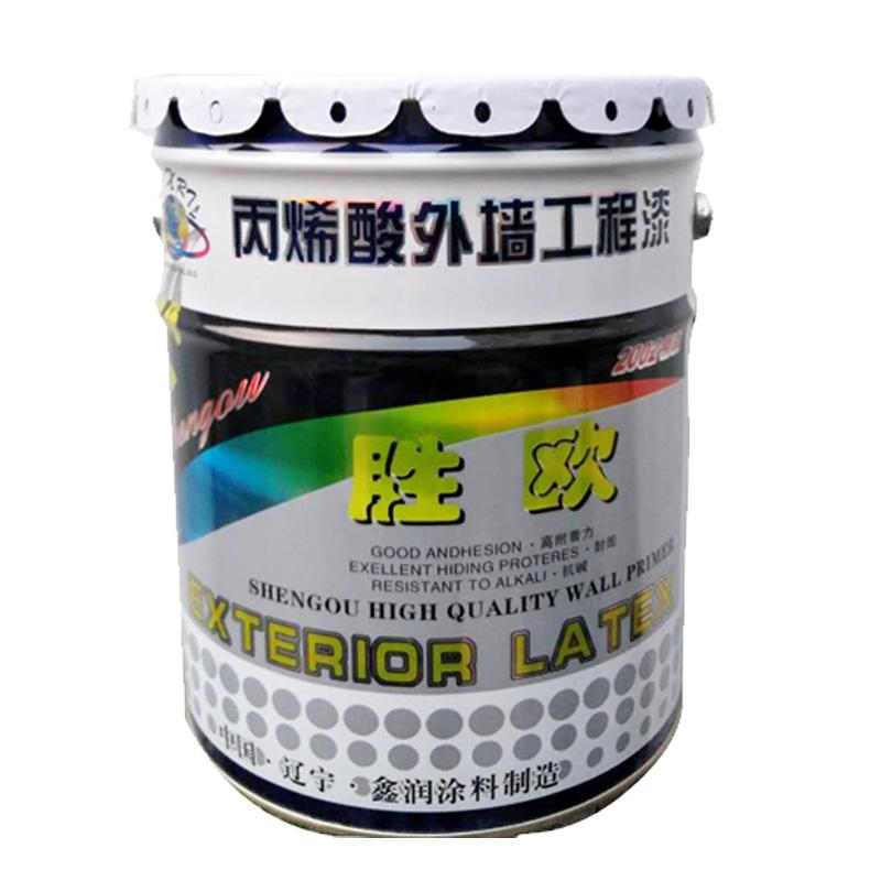 胜欧 外墙涂料，高附着力抗碱，白色，20kg/桶