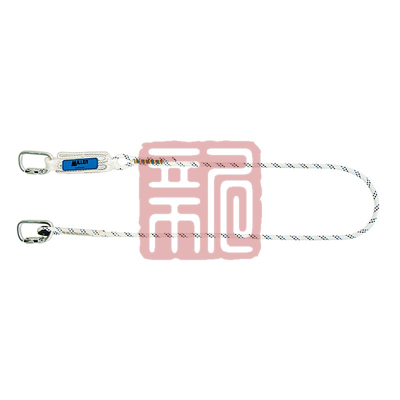 霍尼韦尔1011860单叉缓冲系绳 绳直径10.5MM 配2个安全钩 2米 - 霍尼韦尔