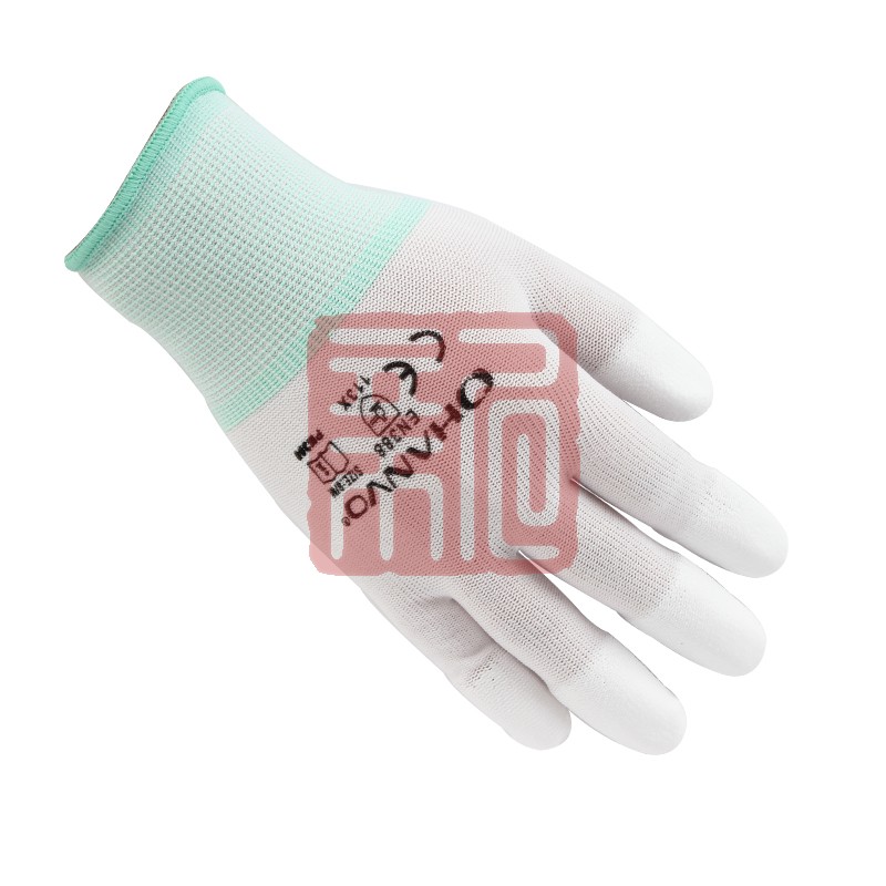恒辉PM300 13针尼龙芯指浸PU手套-8