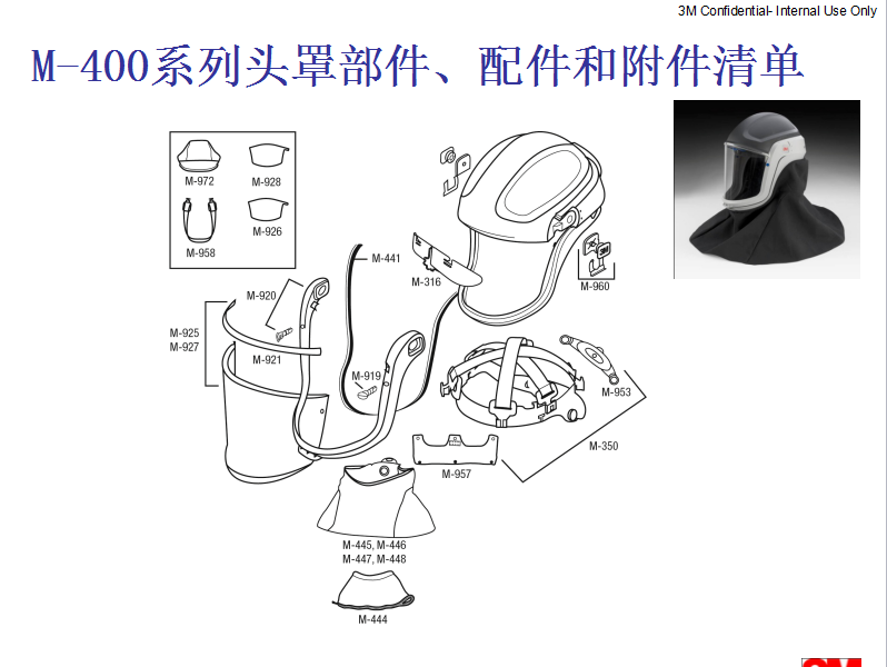 3M M-935面部密封圈
