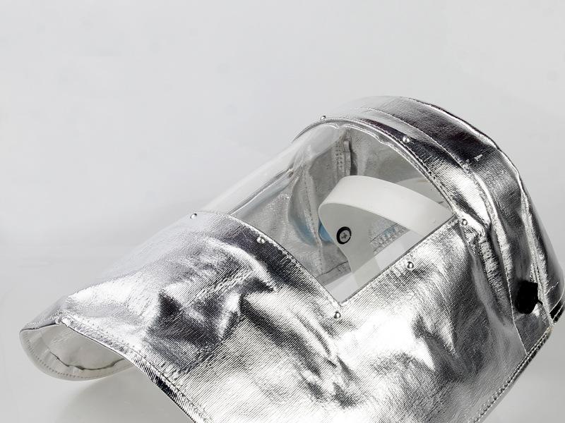 SHANGHAI HUAHU/花护 9570 耐1000度头戴式铝箔隔热面罩-有机玻璃