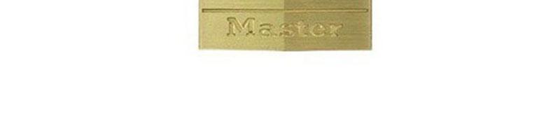 玛斯特 140MCNDLH 经典钻石形铜挂锁(黄铜色)