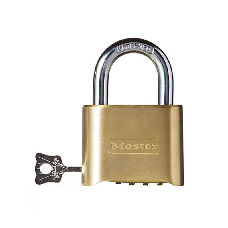 MASTER LOCK/玛斯特 175MCND 黄铜高安全性可重置密码挂锁