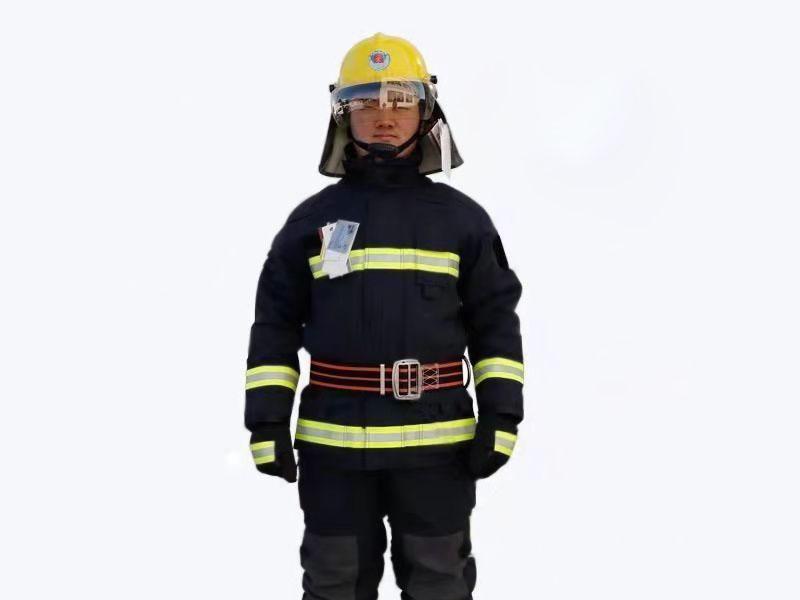 鸿宝17款消防员灭火防护服五件套（手套 靴子 头盔 腰带）