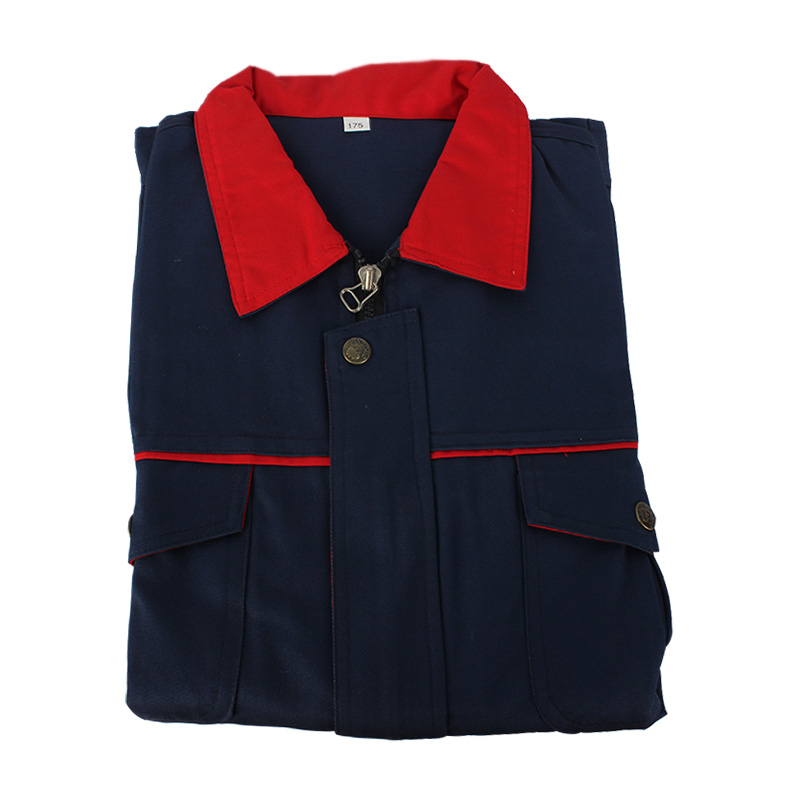 百劳汇110-008井兰红领阻燃工作服