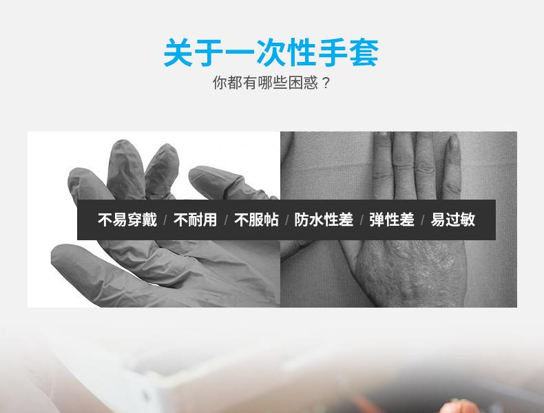 AMMEX爱马斯APFWCMD46100一次性白色丁腈检查手套大号（用APFGWC代替）
