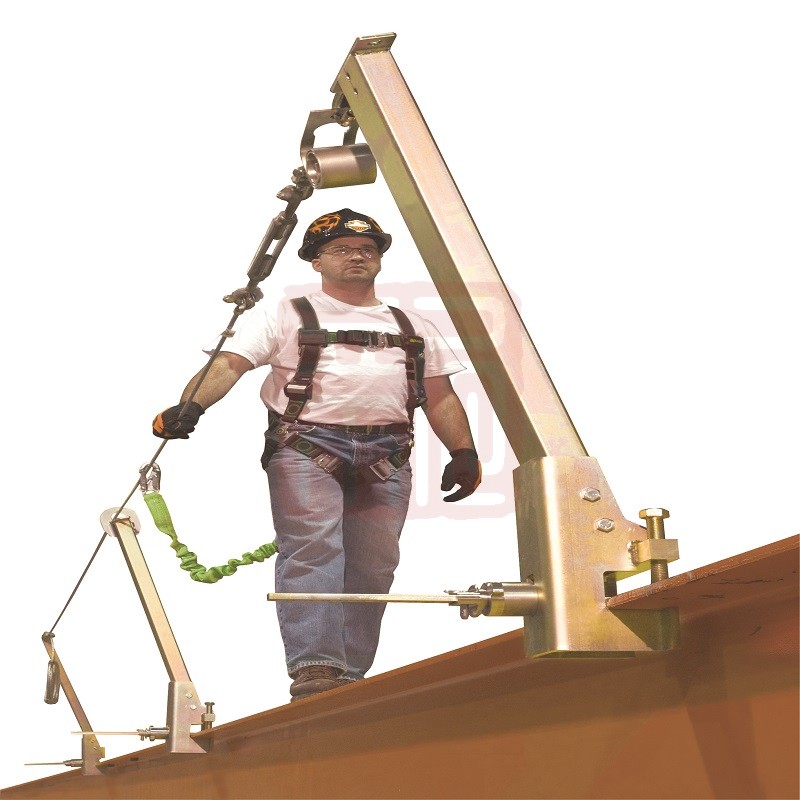 霍尼韦尔SGS18/30FT Skygrip 9m钢缆式工字钢临时生命线系统包含工字钢立柱2缓冲包1钢缆张紧器1 - 霍尼韦尔