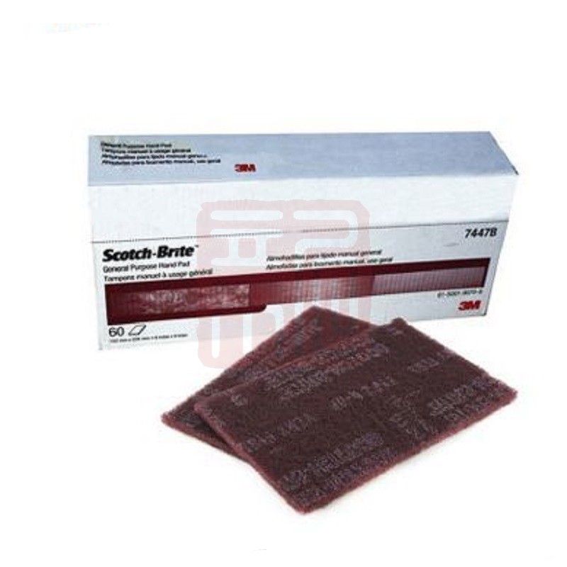 3M 7447B工业百洁布片原装-6X9英寸 - 3M