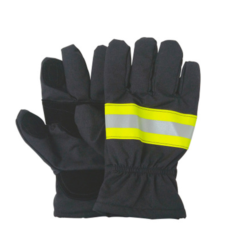 宇安消防 25mm消防手套 有反光标准带 藏蓝色