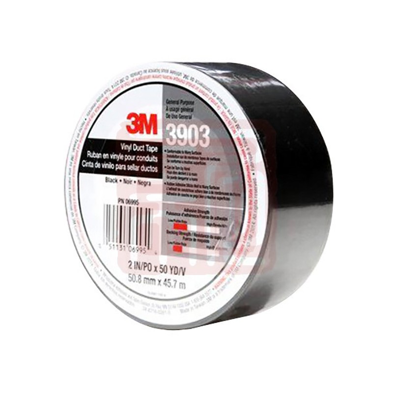 3M 3903黑色布基胶带49IN*50YD - 3M