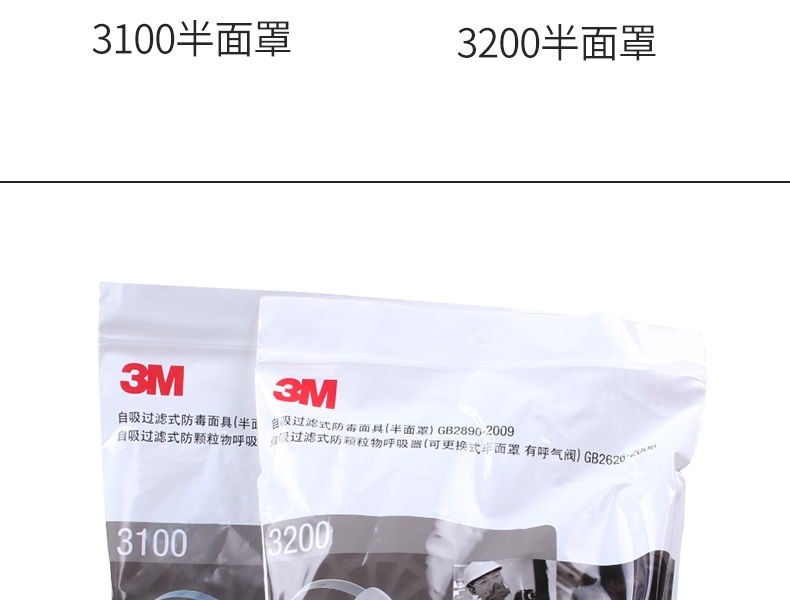 3M 3100防尘半面罩（小/中号）
