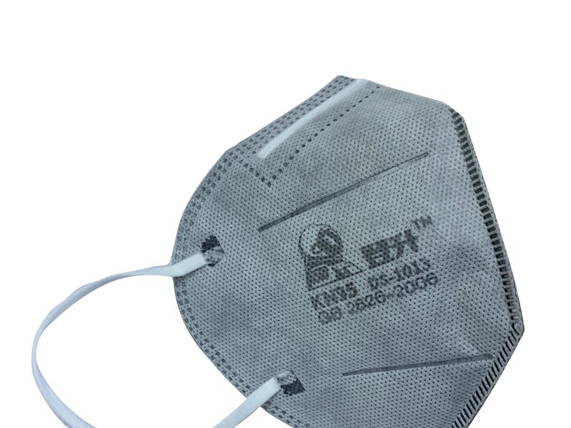 登升ds-1013v kn95活性炭口罩 耳戴 带阀