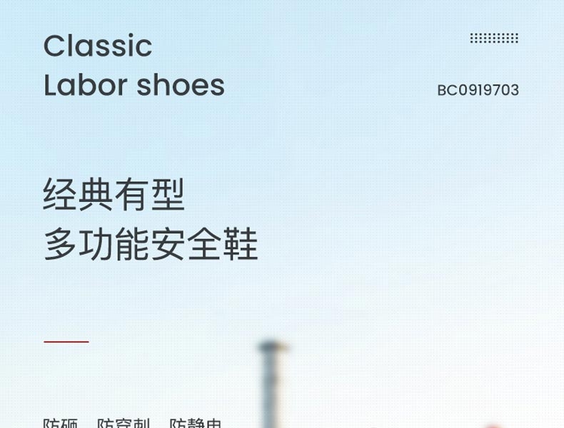 霍尼韦尔BC0919703-37 ECO经济款低帮安全鞋（2019）