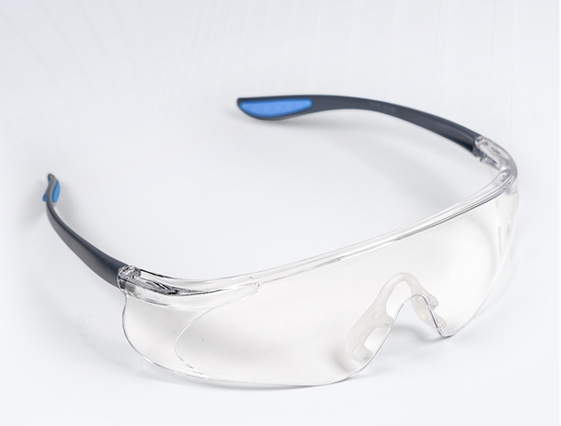 霍尼韦尔S300A 300110通用款灰蓝镜架 透明镜片 防雾防刮擦眼镜-蓝色