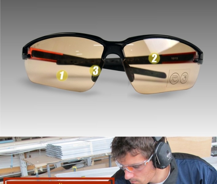 DELTAPLUS/代尔塔101110 FUJI2 GRADIENT安全眼镜