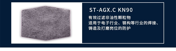 思创ST-AX 橡胶防尘半面罩