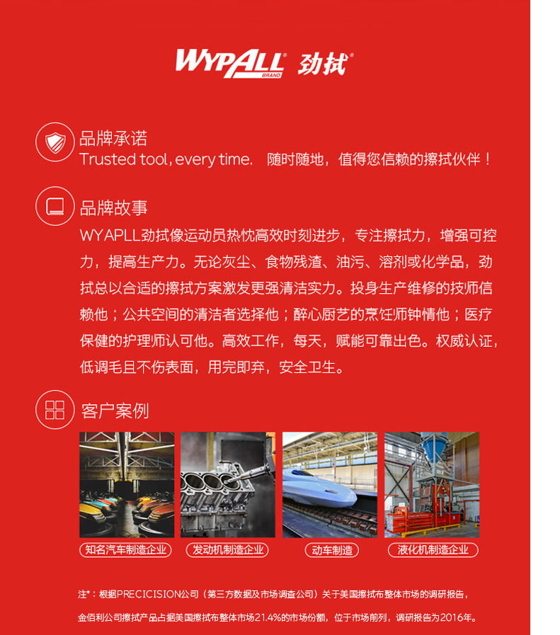 KIMBERLY-CLARK/金佰利 93495B WYPALL X60 全能型擦拭布（大卷式）