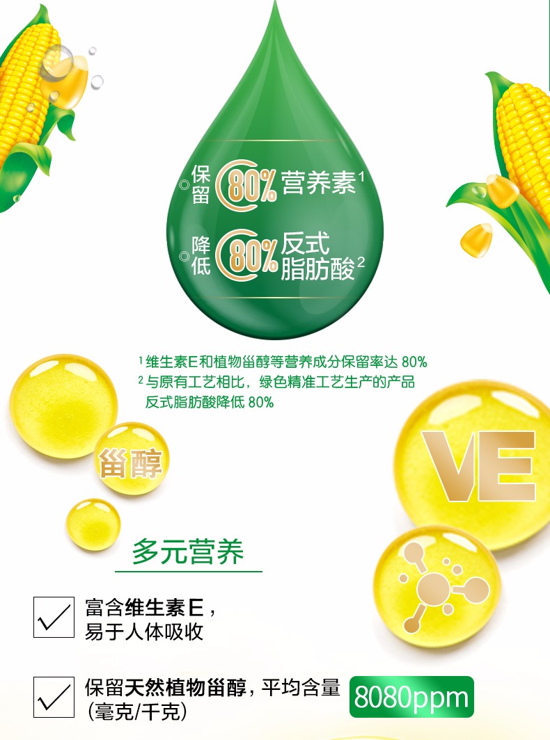 金龙鱼阳光零反式脂肪玉米油5l