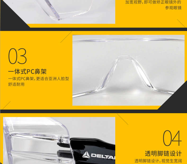 DELTAPLUS/代爾塔 101156 HEKLA2 護(hù)目鏡（升級(jí)款）