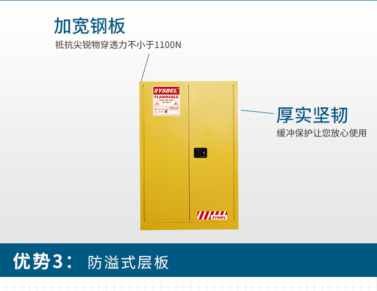 SYSBEL/西斯贝尔 WA810450易燃液体防火安全柜/化学品安全柜(45Gal/170L)