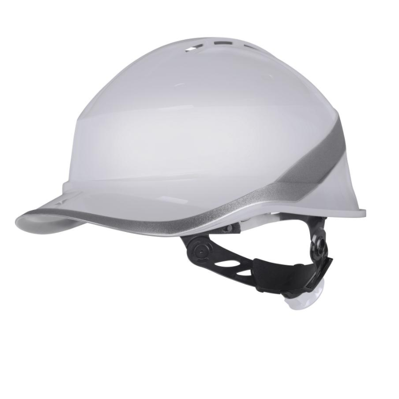 代尔塔 102019 DIAMOND6WTR 棒球帽式工地安全帽-白色