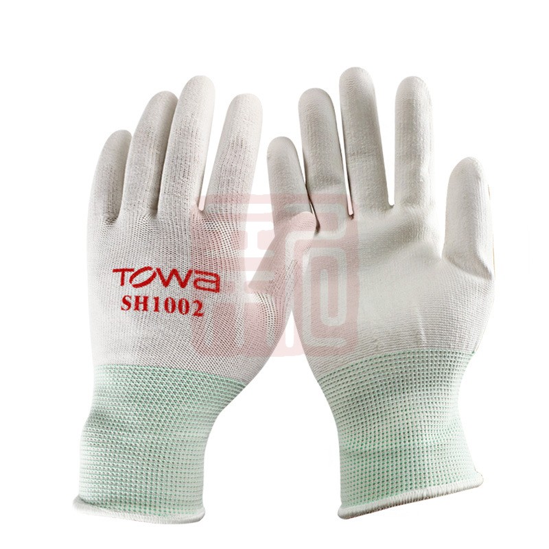 TOWA SH1002防尘手套 PU涂掌-S - TOWA