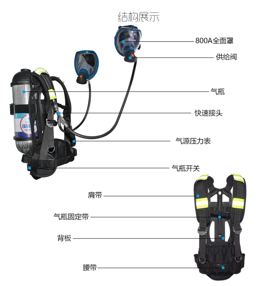 海固 HG-GB-RHZKF9/30 自给开路式压缩空气呼吸器（9L-他救款）-9L