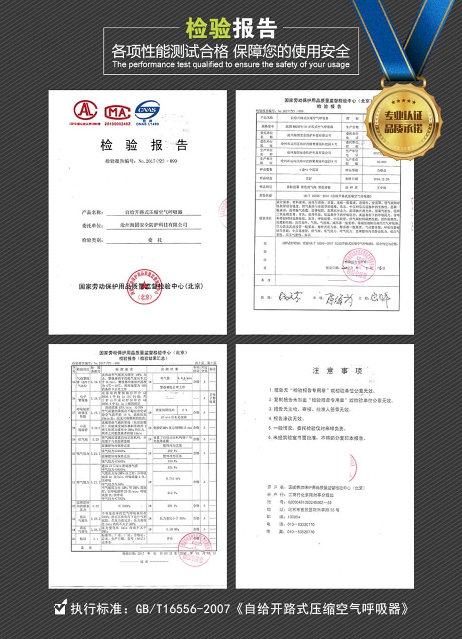 海固 HG-GB-RHZKF9/30 自给开路式压缩空气呼吸器（9L-他救款）-9L