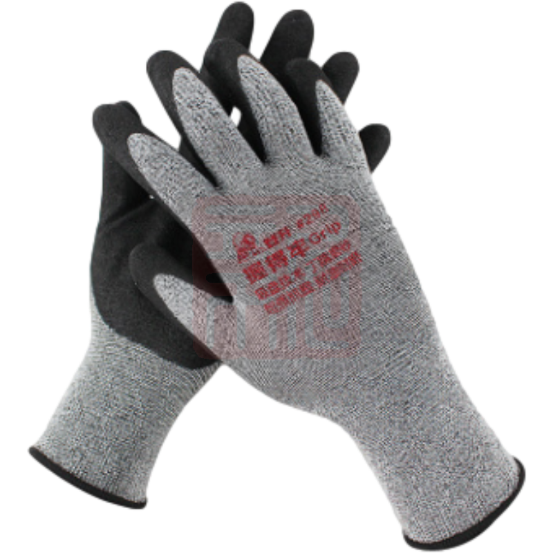 登升 握得牢Grip#298 13针涤纶包覆纱丁腈磨砂手套-9/L