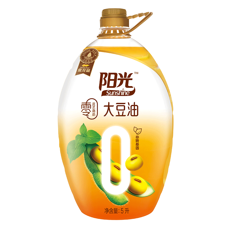 金龙鱼阳光零反式脂肪大豆油5L(非转基因)