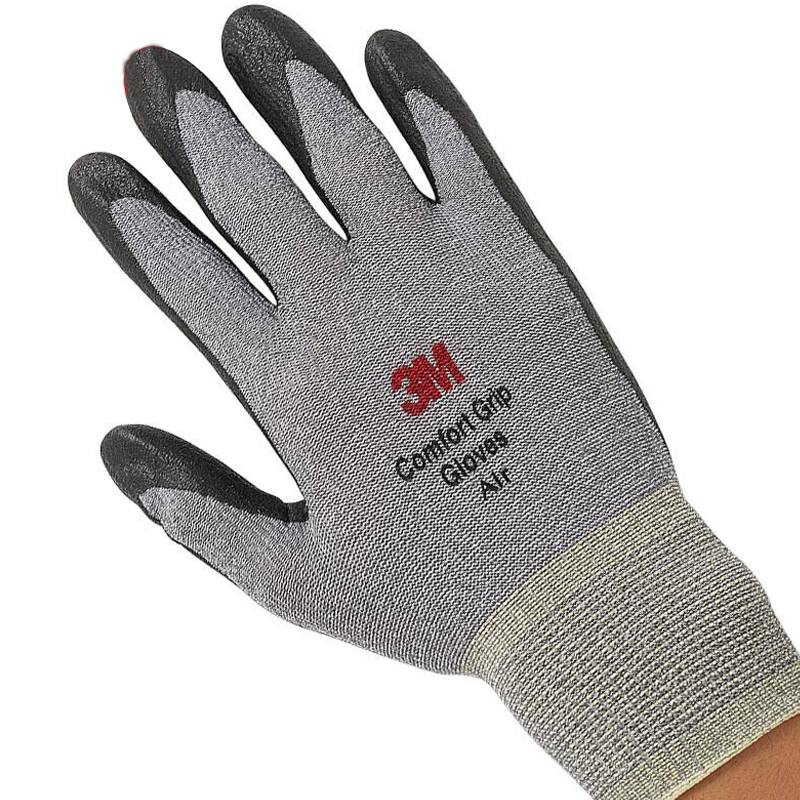 3M 舒适型丁腈涂层防滑耐磨手套 透气型