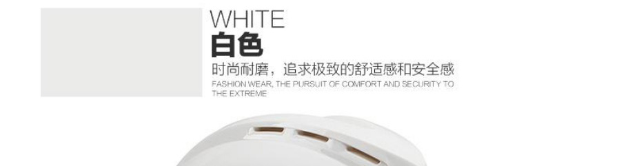 MSA/梅思安10172512（终端专用） V-Gard500豪华型白色PE安全帽带透气孔帽壳 超爱戴帽衬针织布吸汗带 D型下颌带